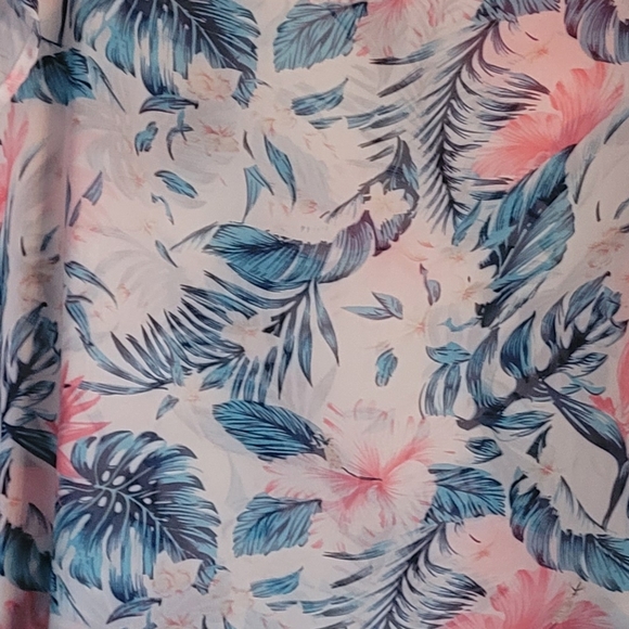 Floral Print Vivis Colours Beach Cover Up Hand Made NWOT - Picture 5 of 6